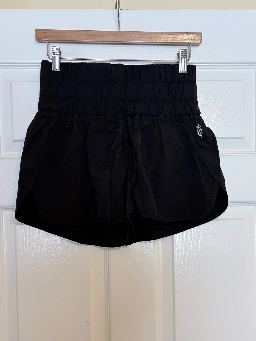 Free People The Way Home Black Shorts Workout Gym Athletic Medium Women Track